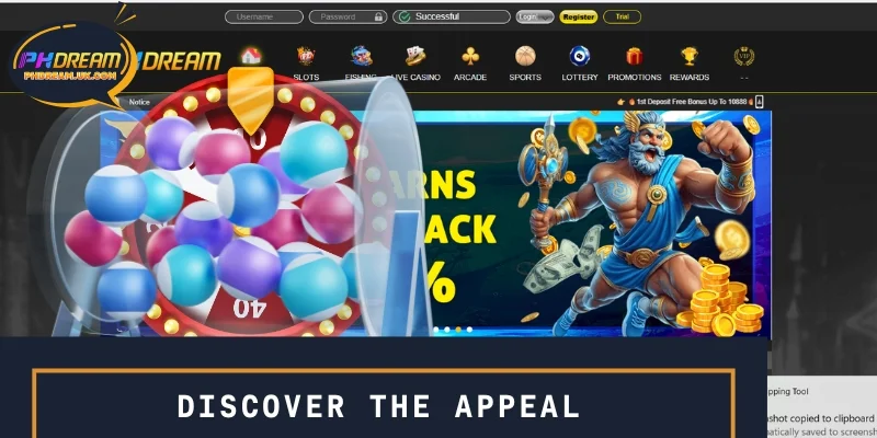 Discover the appeal of PHDREAM Lotto