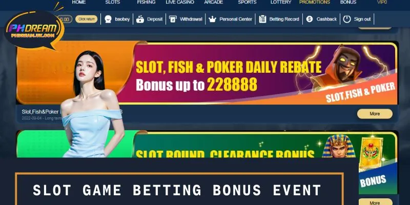 Some bonus events when betting on slot games